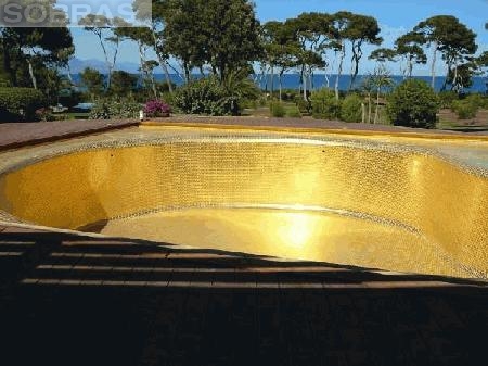 Pastilha Dourada para piscina