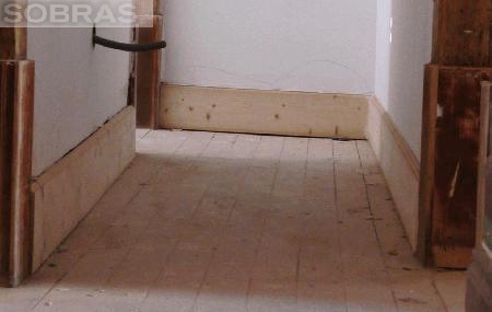 Rodaps em Madeira Macia para Lacagem ou Envernizamento - Novos 